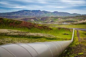 gray pipe on green grass